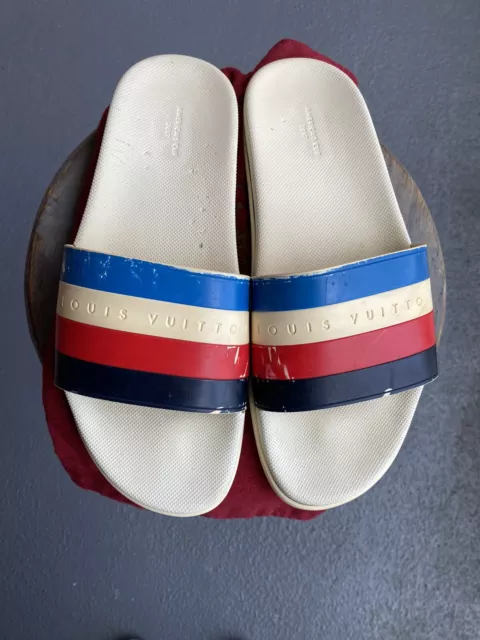 Louis Vuitton Sandals Waterfront Mules Multi Color Pool Slides LV 9 Coral 21
