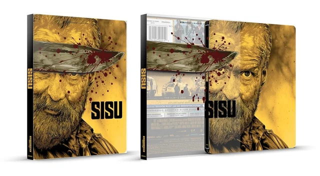 Sisu ( U.S.Exclusive Steelbook 4K Ultra HD + Blu-Ray + Numérique, 2023) Neuf