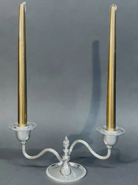 Stunning Antique Benedict Proctor Canadian Silver Plated Candlestick Holder