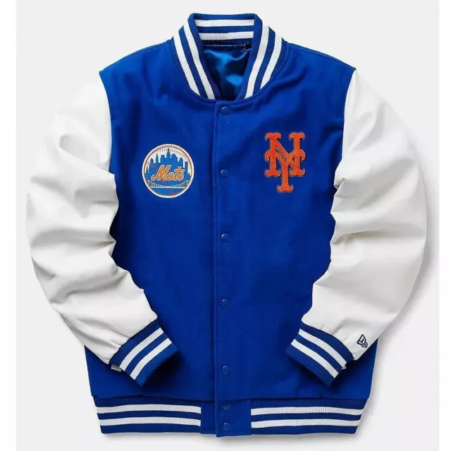 New Era MLB Wordmark Varsity Jacket NY Mets Jacket | FAST SHIP | USA RETURNS |