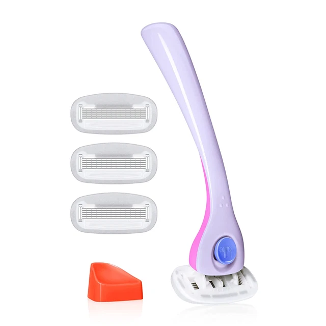 Kit de afeitado Billie para mujer - afeitadora para mujer + 4 recarga de afeitadora de 5 hojas +