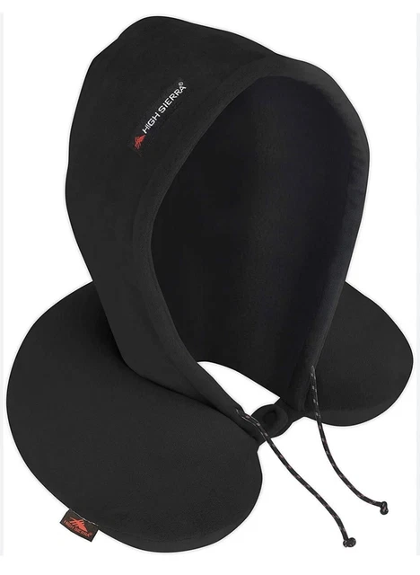 High Sierra Neck Pillow Hooded Drawstring Travel