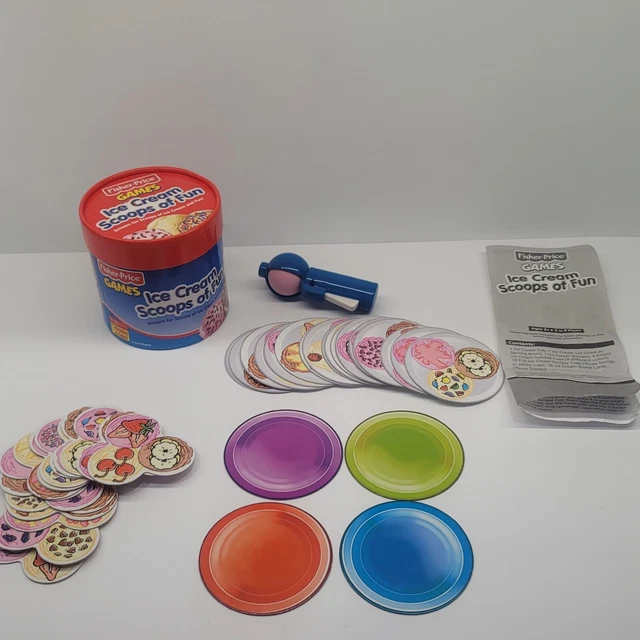 VINTAGE FISHER PRICE Ice Cream Scoops Of Fun Game COMPLETE 2000 £37.61