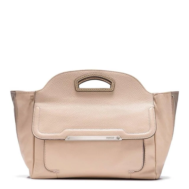 MIMCO LEATHER SHOULDER Bag Nude Pink Wave Tote Blush Clutch Cross