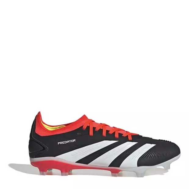 ADIDAS Mens Black / Solar Red Predator 24 Pro FG Football Boots UK 10