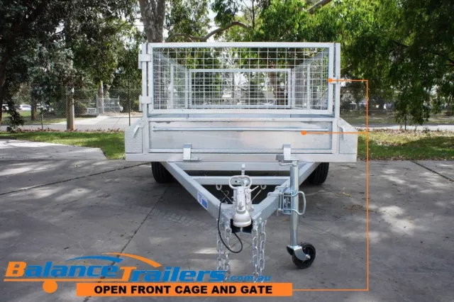 8x5 Galvanised Fully Welded Box Trailer With 600mm Cage & BRAKE ATM 1400KG 3