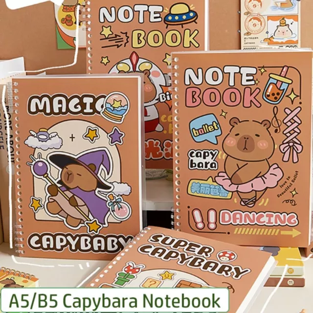 Capybara Ring Binder Notepad A5/B5 Hand Account Book  School Office