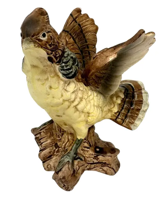 Norleans Ceramic Pheasant Bird Figurine Collectible Home Decor 4” Tall