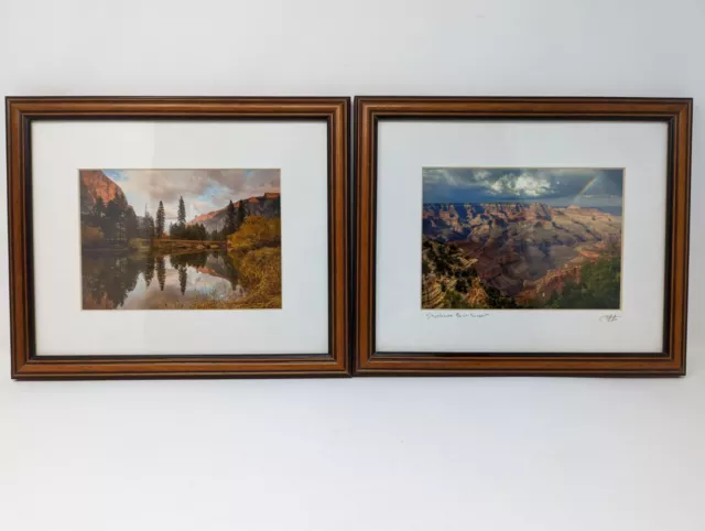 2 Framed Landscape Watercolour Prints