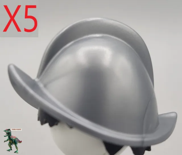 X5 Playmobil casco lancero español - tercio de flandes - soldado conquistador