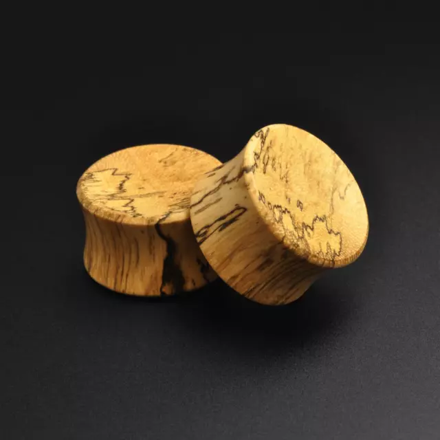 Tamarind Wood Double Flare Concave Plug | Handmade Organic Ear Gauges