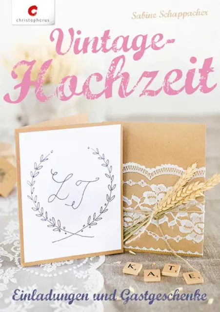 Vintage-Hochzeit  Einladungen & Gastgeschenke  Deutsch  durchgeh. vierfarbi ...