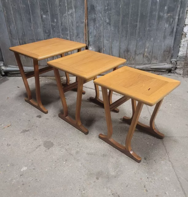 Nathan Retro Vintage Mid Century Nest Of Tables Side Tables