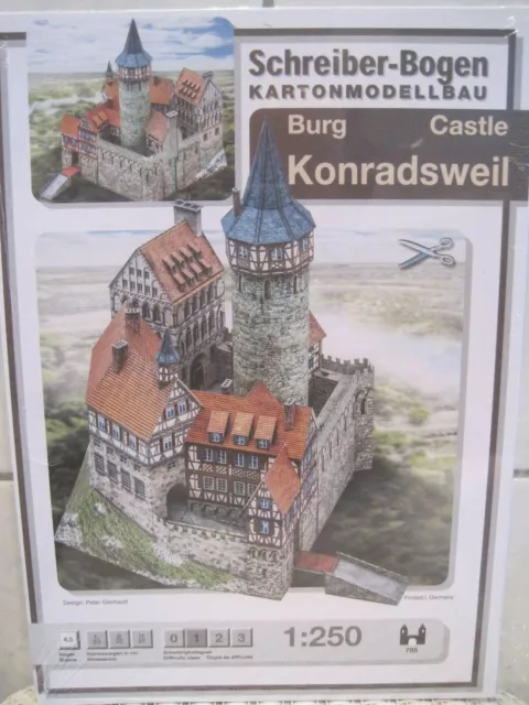 Burg Konradsweil Schreiber-Bogen Kartonbausatz *NEU* Bastelbogen