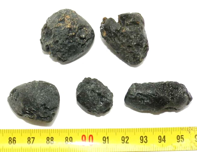 5 Tektite Da Thailandia (63 Grammi - 022)