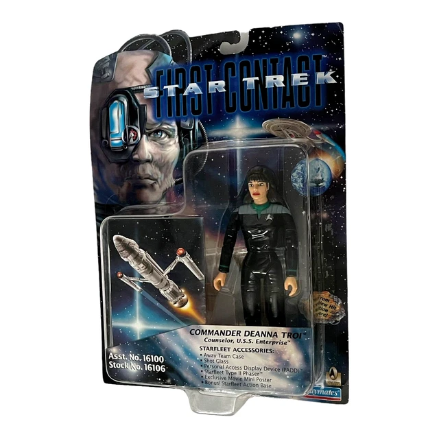 STAR TREK FIRST Contact Commander Deanna Troi 5 Inch Action Figure 1996 ...