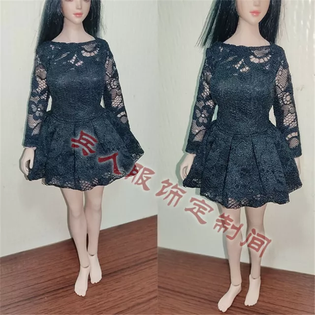 1:6 White Lace Skirt Dress Clothes For 12" Female Phicen TBL JO Action Figure
