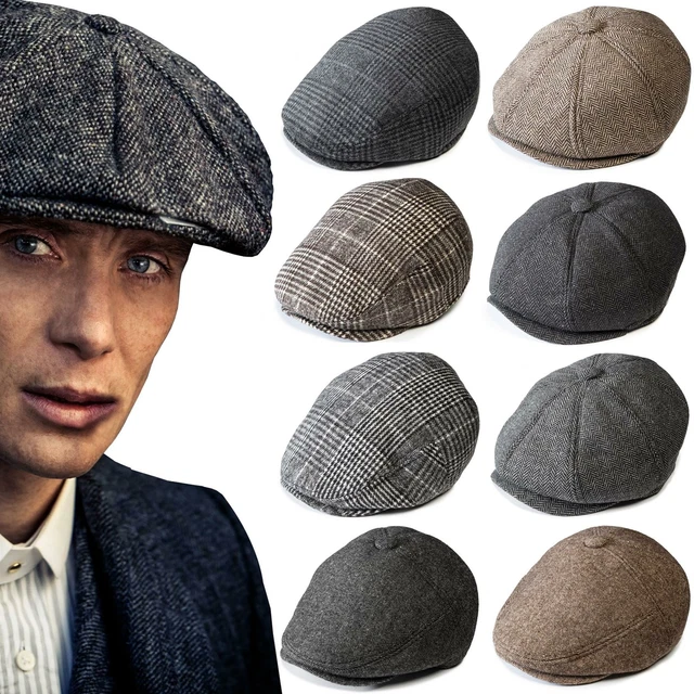 Chapeau Newsboy Outink - Maille Respirante Réglable | Style Gatsby | Pour Chasse, Golf | Taille 56-61cm