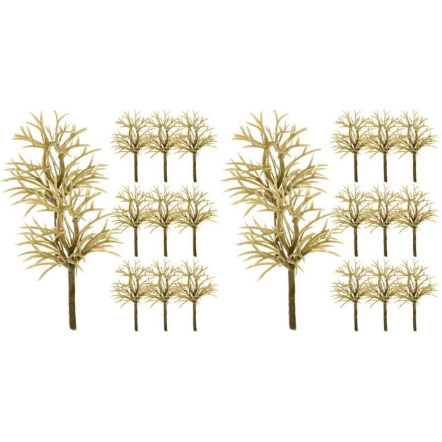 60 PCS SAND Table Miniature Trees Models Realistic Miniature Trees ...
