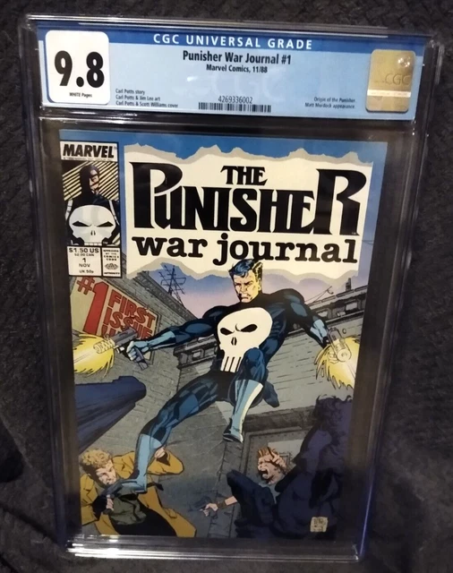 PUNISHER War Journal #1 NM/M CGC 9.8  Carl Potts/Jim Lee 1988 - Punisher origin