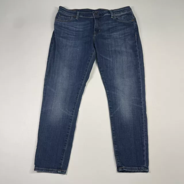 Denim & Supply Ralph Lauren Jeans Womens 32x25 Blue Cropped Skinny Morgan Denim