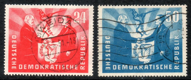DDR 284 - 285 gestempelt  Deutsch-polnische Freundschaft