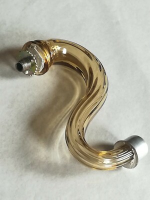 Coppa In Vetro Di Murano Per Lampadario - Ricambio Colore Ambra Con Attacco E14 Piccolo - Foto 12