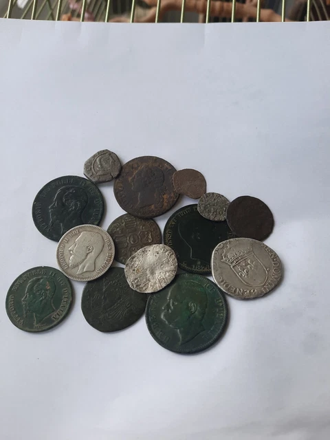 lot monnaie, ancienne française bronze  argent 