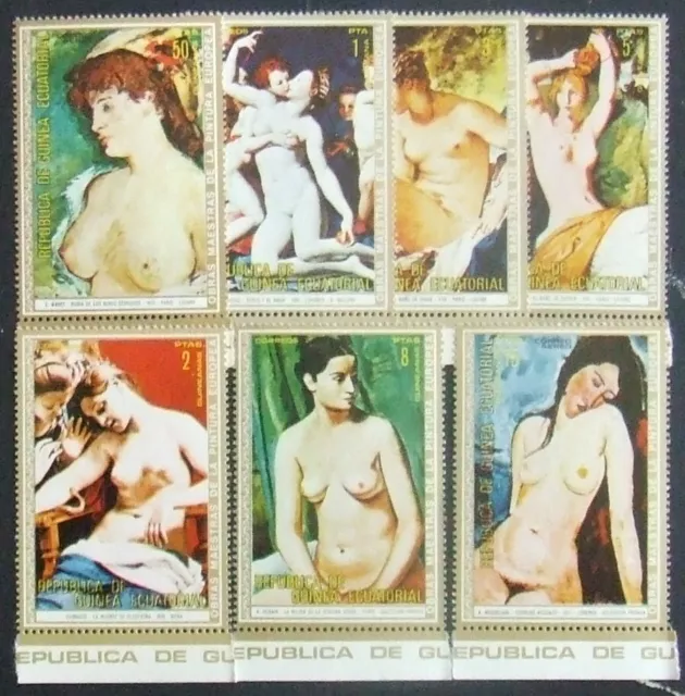 Eq. Guinea - European Nude Paintings-.7 St. GEQ 008