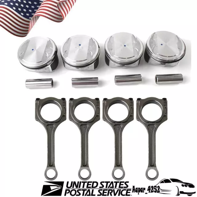 Engine Connecting Rods & Piston Kit For Hyundai Tucson Kia Forte Koup 2.0L G4KD