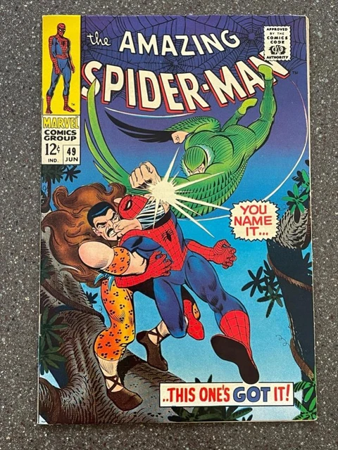 Amazing Spider-Man #49 Kraven Cover Marvel Comics 1967 8.0/Very Fine