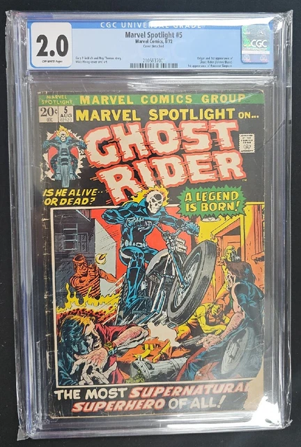 Marvel Spotlight #5 CGC 2.0 1st Appearance of Ghost Rider! Bronze Age Key!