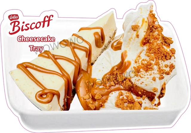ICE CREAM VAN sticker Biscoff Cheesecake Tray (white tray) whippy ...