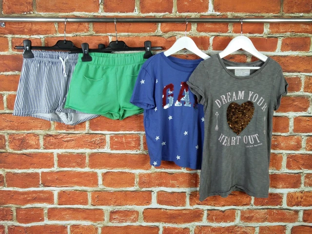GIRLS BUNDLE AGE 7 8 Years H M Zara Gap Next Shorts T Shirts