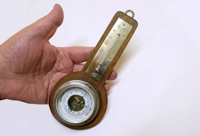 1901 - Unusual miniature Barometer Commercialized by the "Bazar La Gran Bretaña"