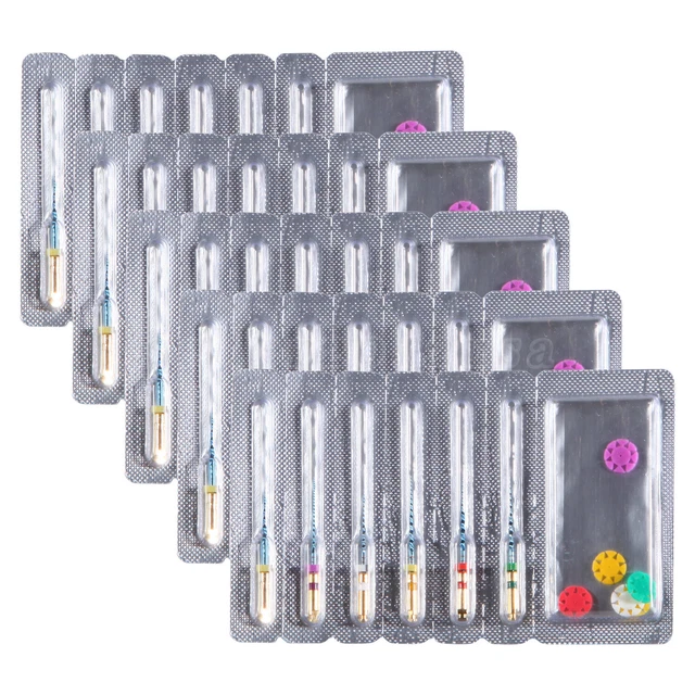 5 Packs Dental Root Canal NiTi Files Rotary Engine File 21mm for Endo Motor SA