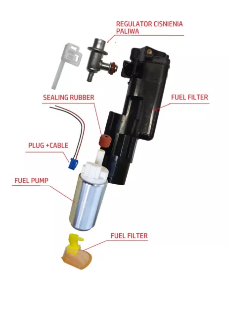 Honda CBR 600RR 05-06 Regulador de Presión de Combustible Bomba Del Combustible