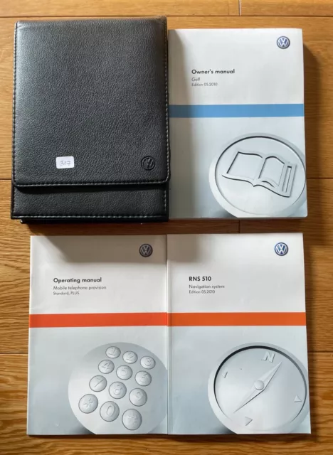 Vw Golf Mk6 3/5Dr Hatch Handbook Owners Manual Wallet Navi 2008-2012 Cars B317