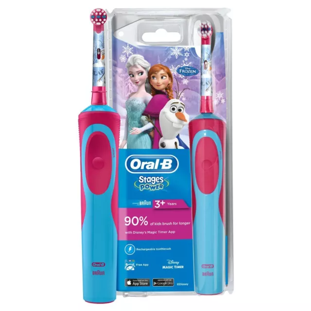 Braun Oral-B Stages Power Kids Electric Rechargeable Toothbrush Disney Frozen
