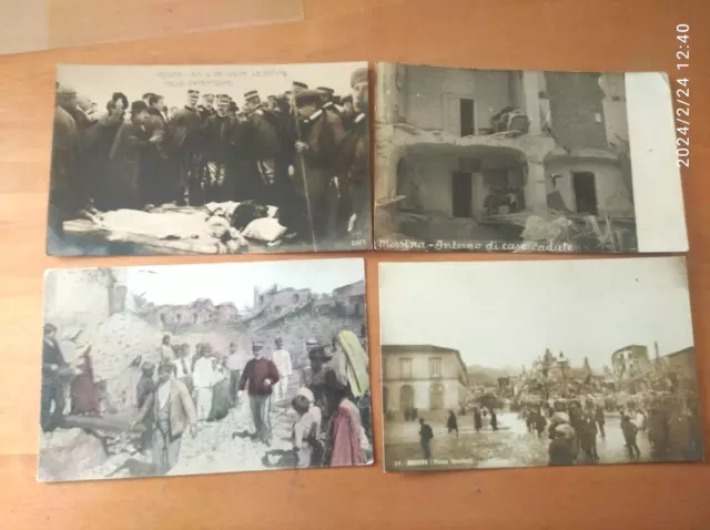 REGGIO CALABRIA _ MESSINA lotto N. 30 Cartoline TERREMOTO PAESI Citta' del 1908 2