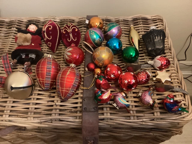 Vintage And More Recent Glass  Christmas Decorations - Past Times Etc.