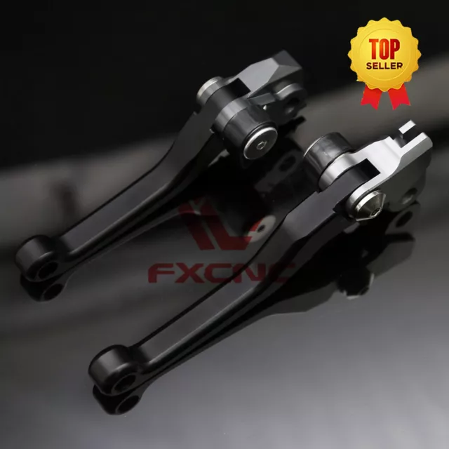 CNC Black Pivot Brake Clutch Levers For CR80R/85R 1998-2007 CR125R/250R 92-03