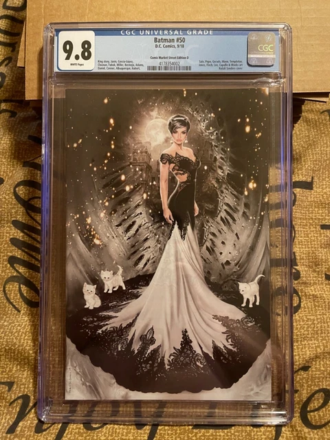 Batman # 50 CGC 9.8 NM + / Mint Ltd to 750 Copies , Variant Natali Sanders