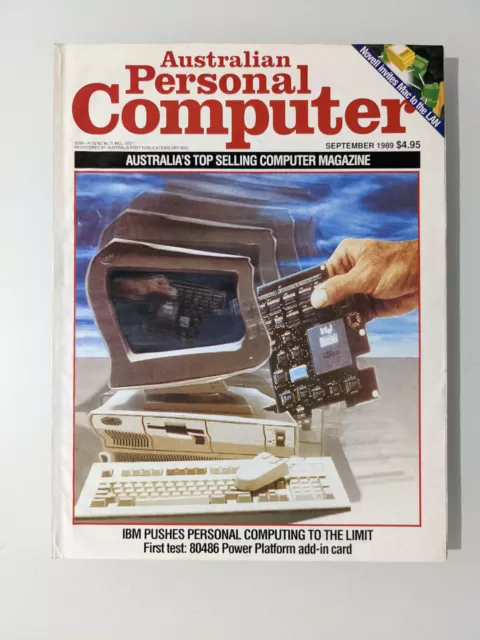 Australian Personal Computer APC Magazine IBM Push September 1989 retro pc mag