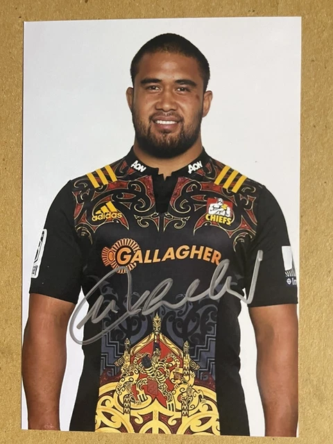 Nepo Lualua- Chiefs Rugby Signed 6x4 Photo