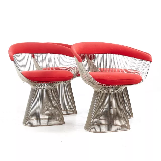 Warren Platner for Knoll Mid Century Dining Chairs - Set of 4