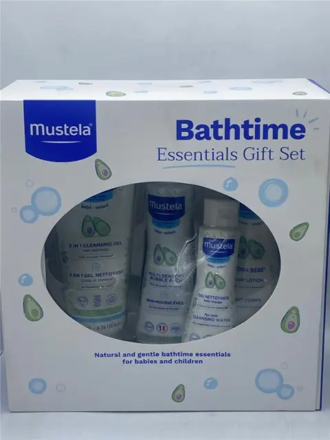 Mustela 4-Piece Bathtime Essentials Gift Set