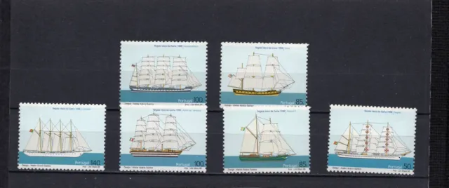 Portugal 1998 Sailing Ships Set Of 6 Stamps Mnh