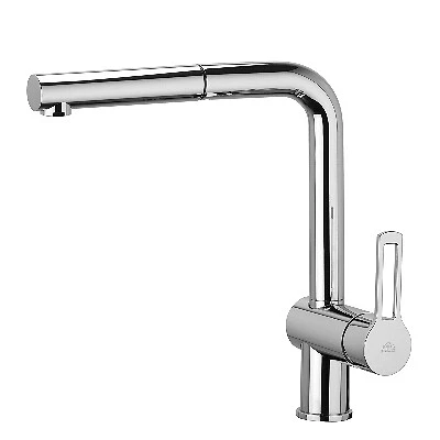 Miscelatore Monoc. Lavello Con Doccia Estraibile Linea Ringo - Cromo