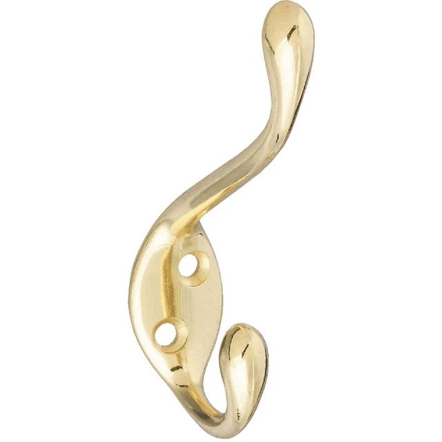 National Heavy-Duty Brass Wardrobe Hook N248245 National N248245 038613248243
